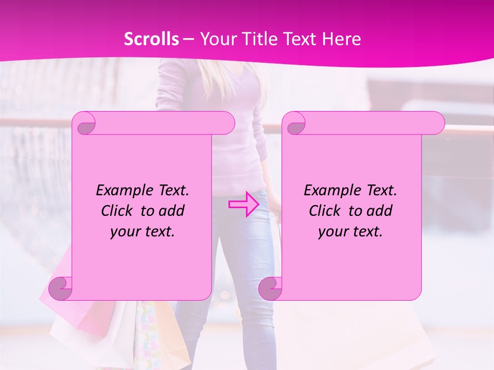 Holding Consumerism Beautiful PowerPoint Template