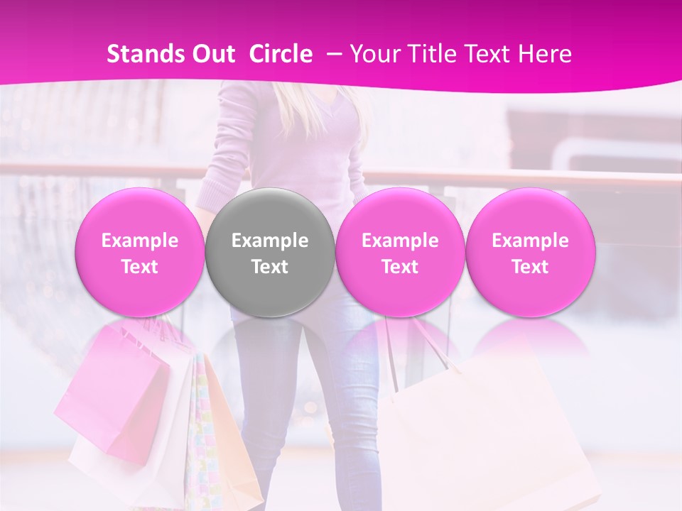 Holding Consumerism Beautiful PowerPoint Template