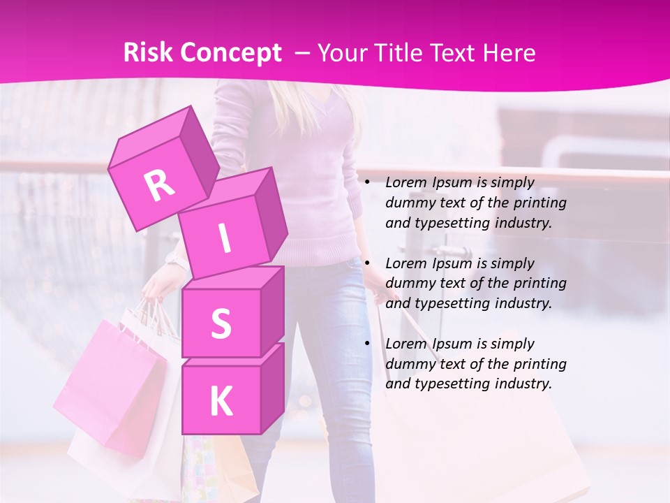 Holding Consumerism Beautiful PowerPoint Template