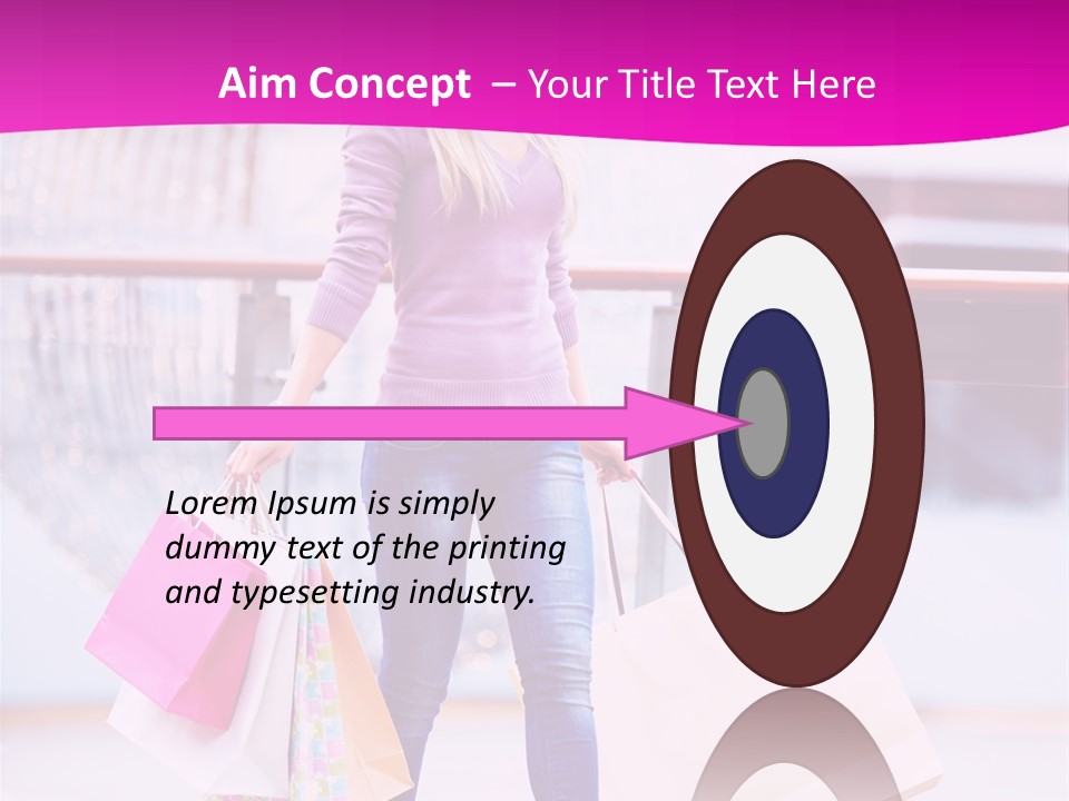 Holding Consumerism Beautiful PowerPoint Template