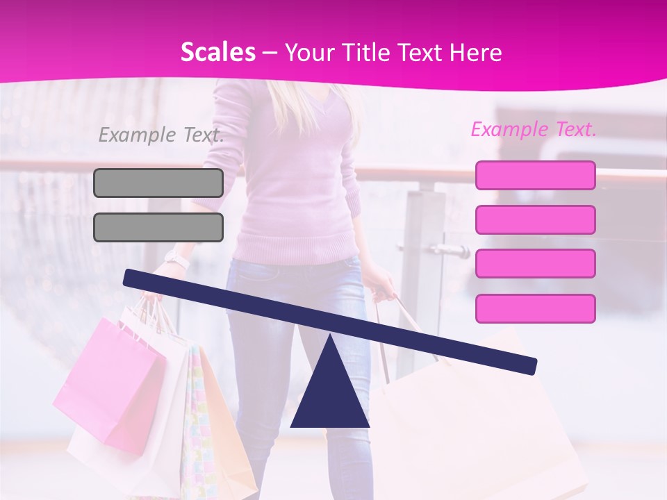Holding Consumerism Beautiful PowerPoint Template