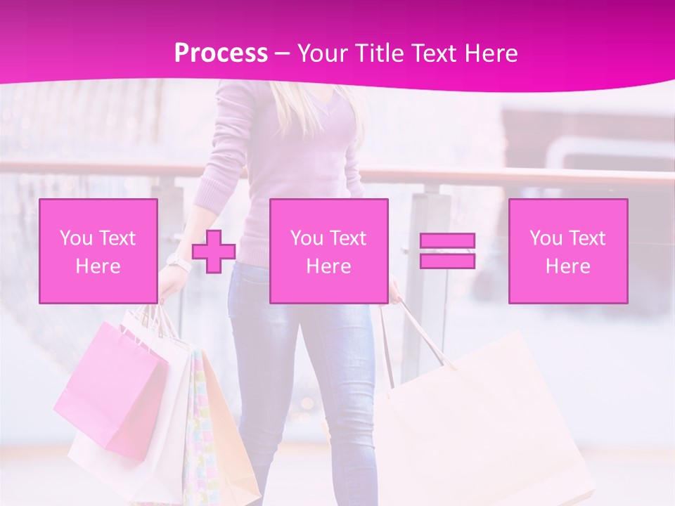 Holding Consumerism Beautiful PowerPoint Template
