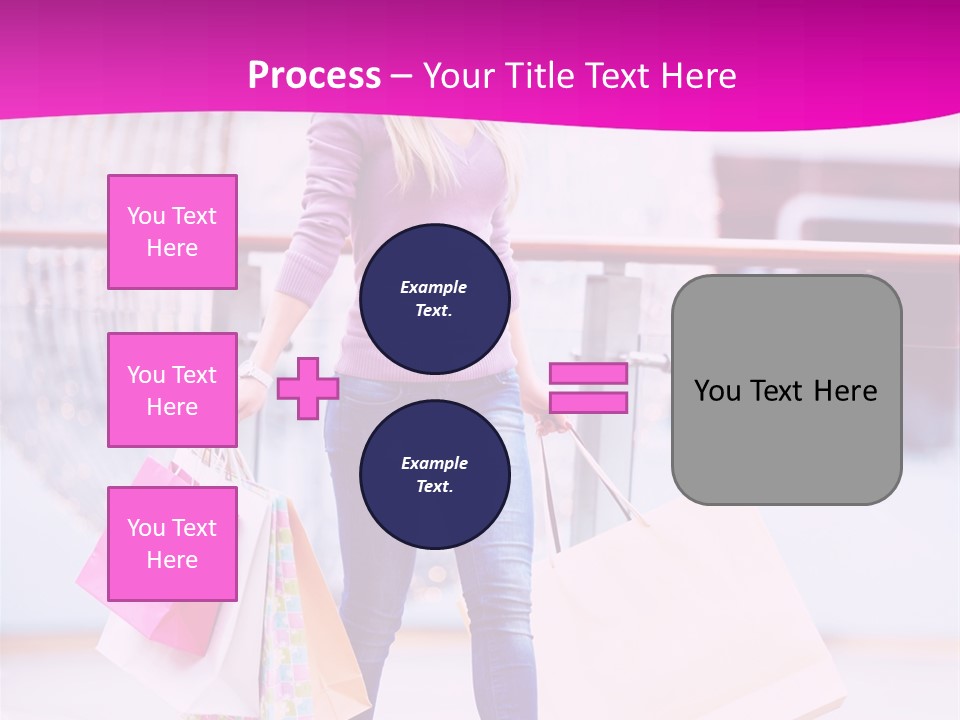 Holding Consumerism Beautiful PowerPoint Template
