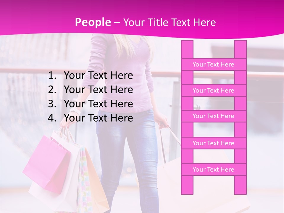 Holding Consumerism Beautiful PowerPoint Template