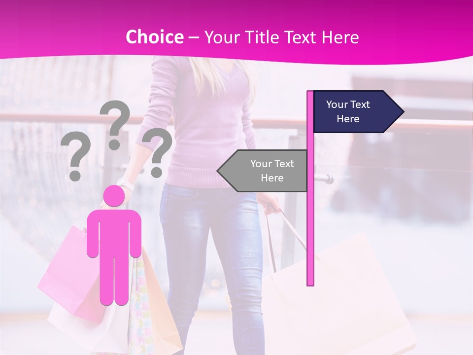 Holding Consumerism Beautiful PowerPoint Template