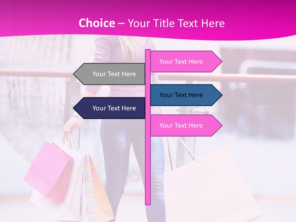 Holding Consumerism Beautiful PowerPoint Template
