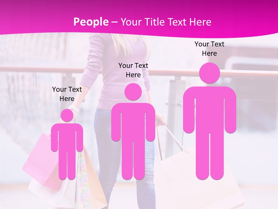 Holding Consumerism Beautiful PowerPoint Template