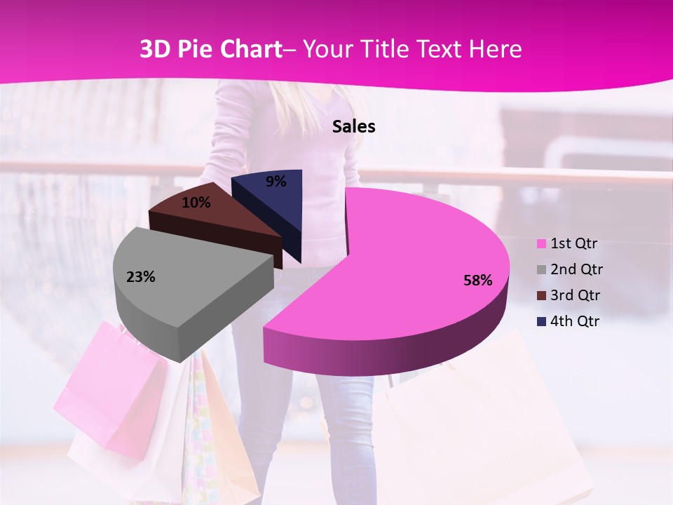 Holding Consumerism Beautiful PowerPoint Template