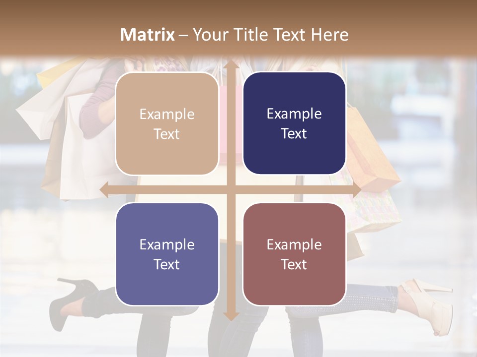 Shopaholic Expressing Gift PowerPoint Template