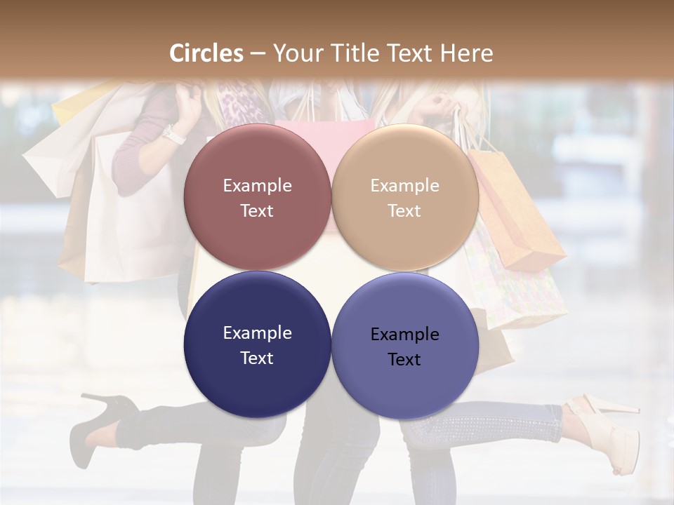 Shopaholic Expressing Gift PowerPoint Template