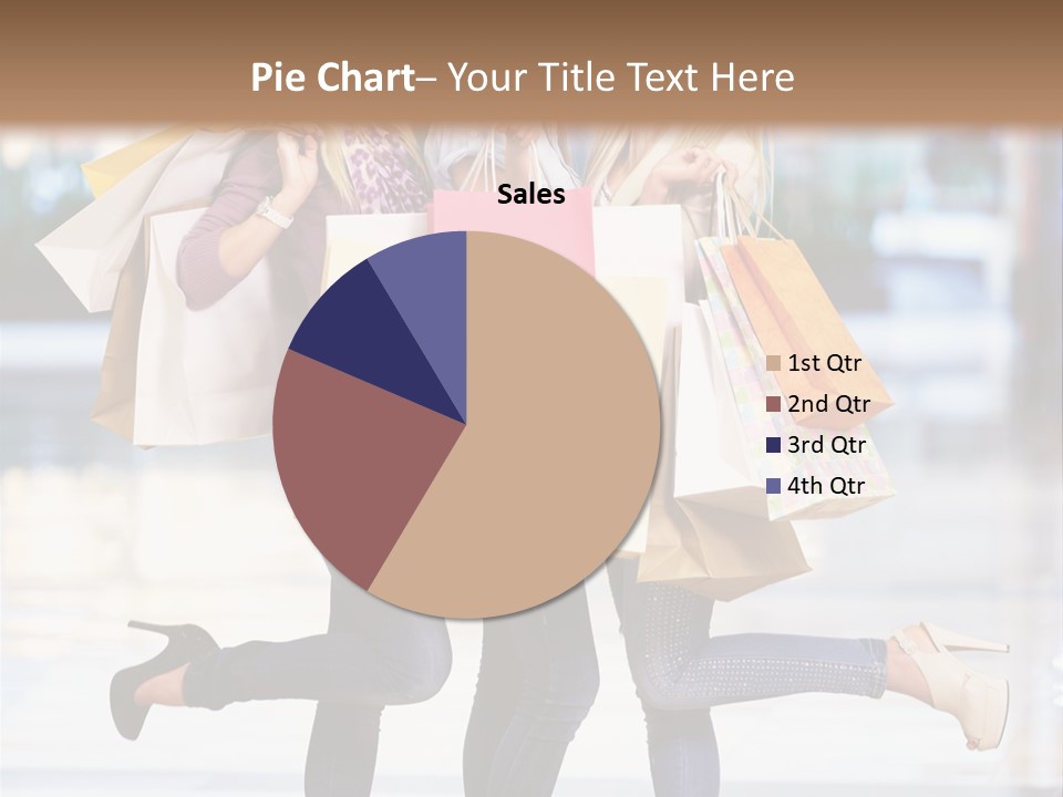 Shopaholic Expressing Gift PowerPoint Template