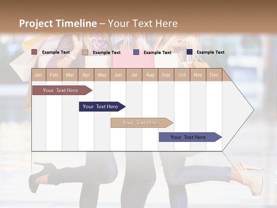 Shopaholic Expressing Gift PowerPoint Template