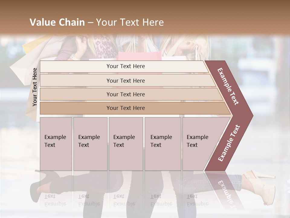 Shopaholic Expressing Gift PowerPoint Template