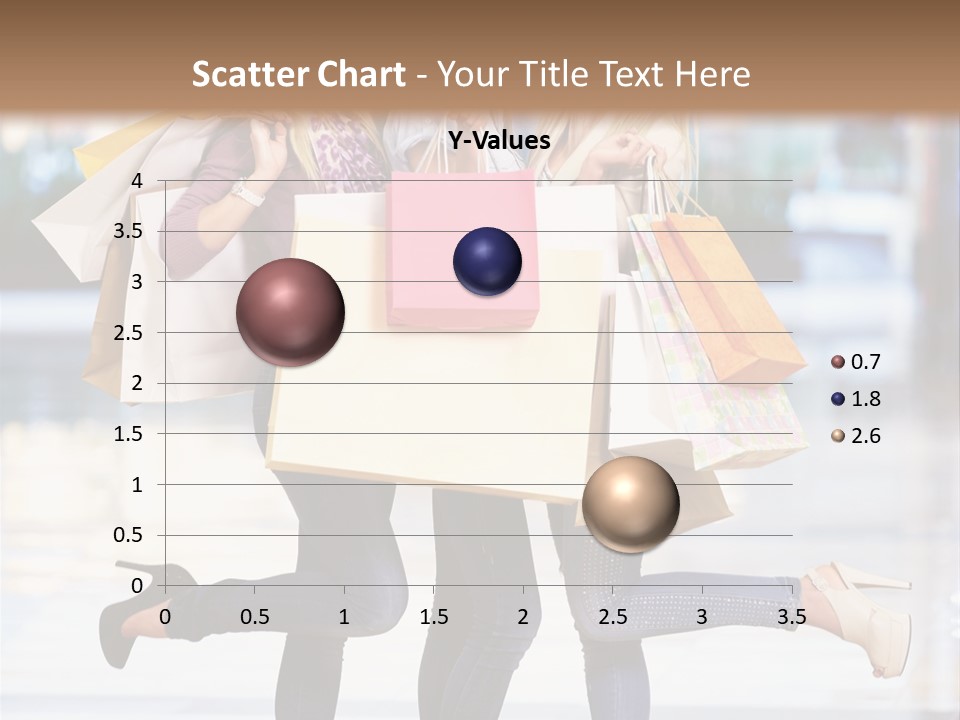 Shopaholic Expressing Gift PowerPoint Template