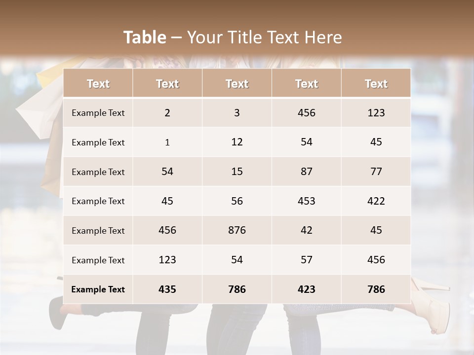 Shopaholic Expressing Gift PowerPoint Template