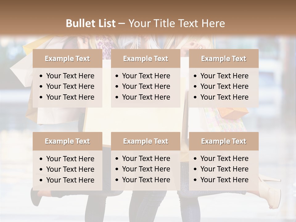 Shopaholic Expressing Gift PowerPoint Template