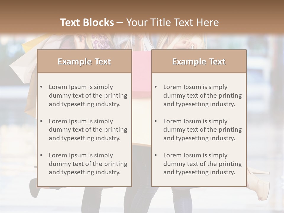 Shopaholic Expressing Gift PowerPoint Template