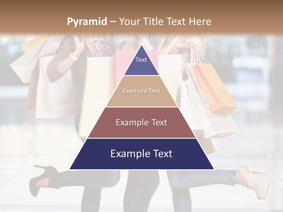 Shopaholic Expressing Gift PowerPoint Template