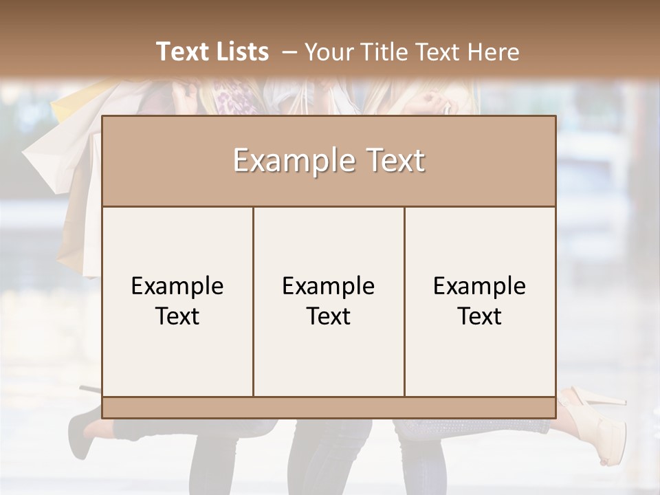 Shopaholic Expressing Gift PowerPoint Template