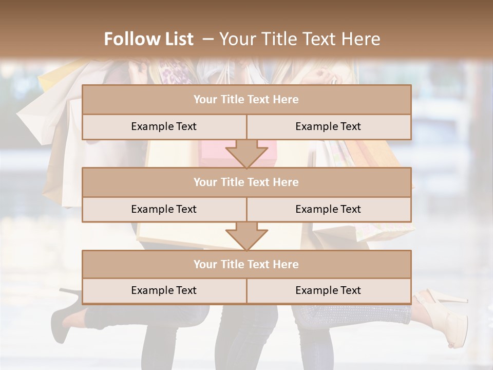 Shopaholic Expressing Gift PowerPoint Template