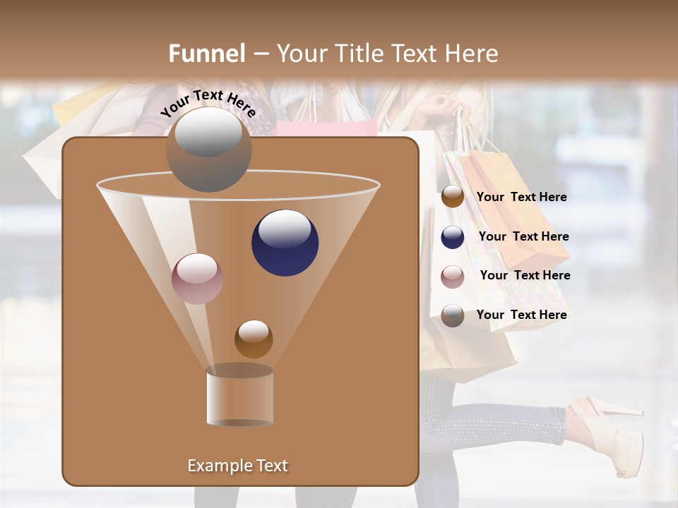 Shopaholic Expressing Gift PowerPoint Template