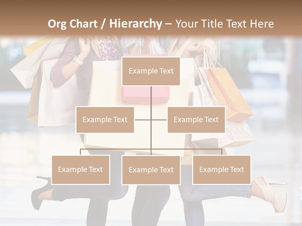 Shopaholic Expressing Gift PowerPoint Template