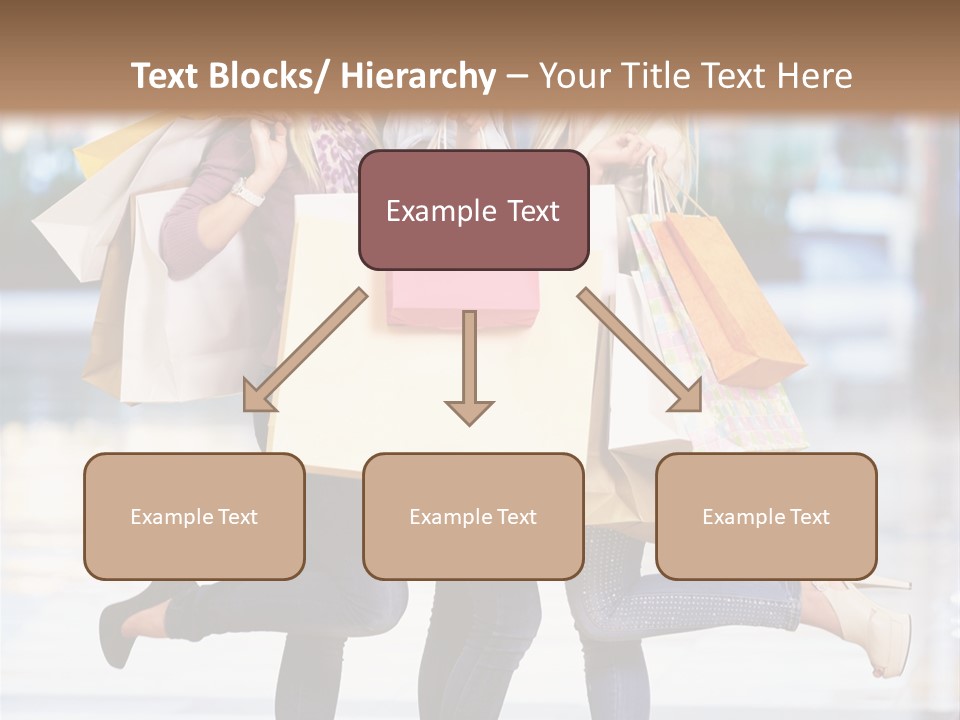 Shopaholic Expressing Gift PowerPoint Template