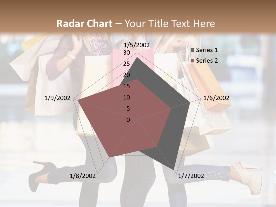 Shopaholic Expressing Gift PowerPoint Template