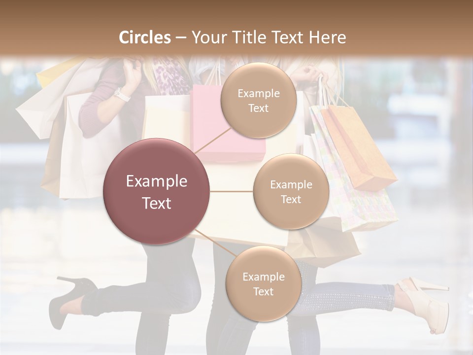 Shopaholic Expressing Gift PowerPoint Template