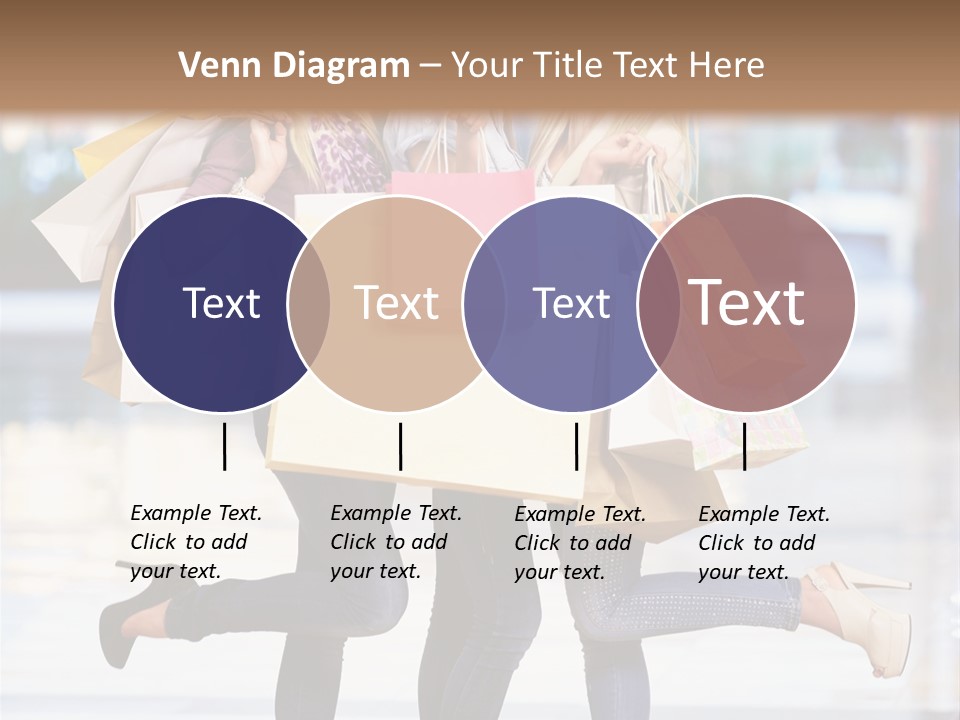 Shopaholic Expressing Gift PowerPoint Template