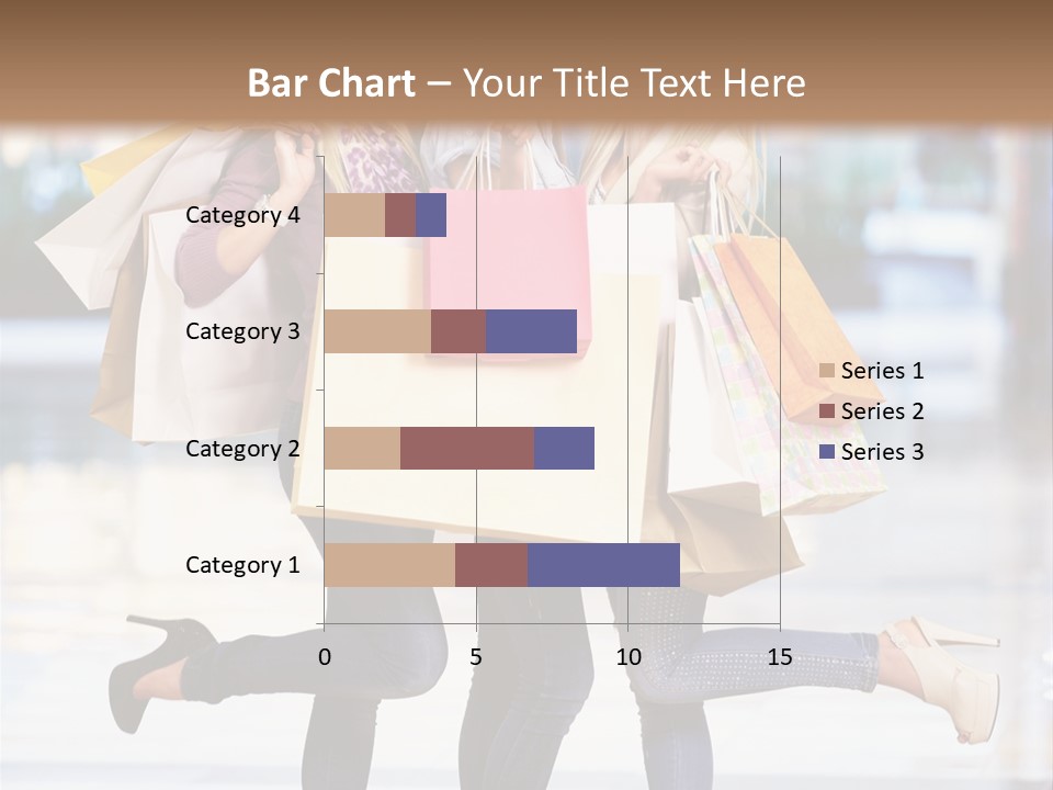 Shopaholic Expressing Gift PowerPoint Template