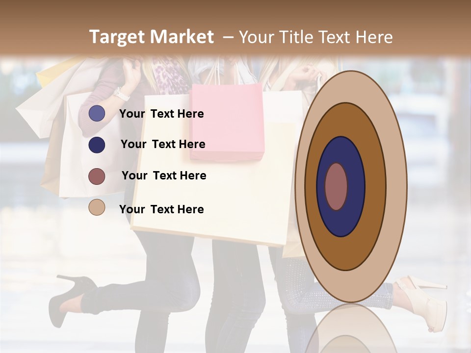 Shopaholic Expressing Gift PowerPoint Template