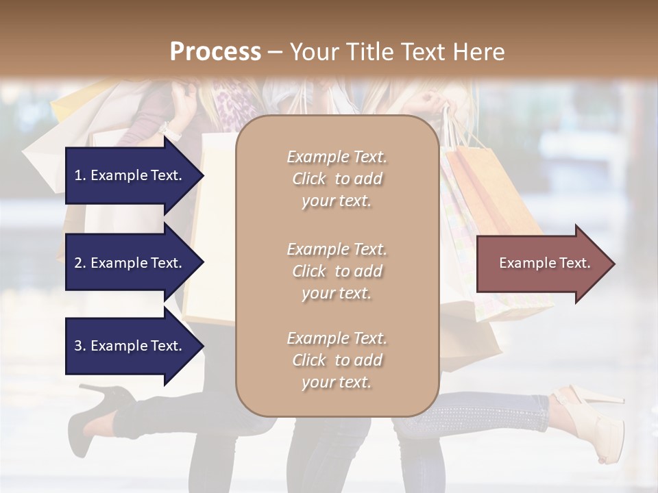 Shopaholic Expressing Gift PowerPoint Template