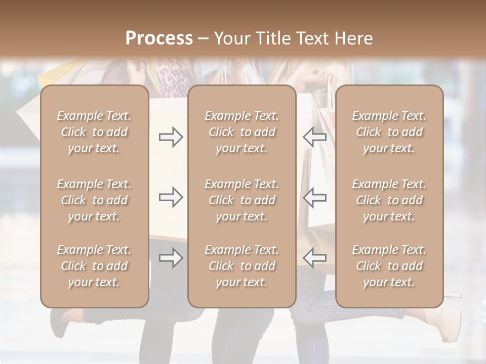 Shopaholic Expressing Gift PowerPoint Template