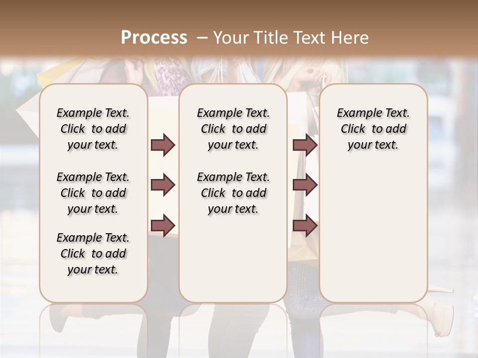 Shopaholic Expressing Gift PowerPoint Template