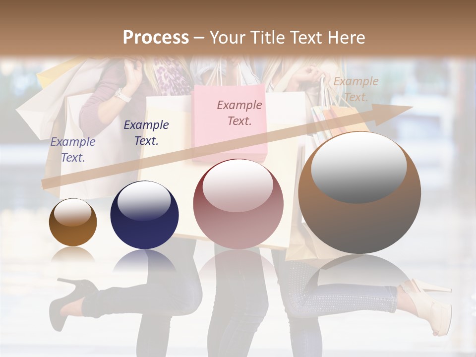 Shopaholic Expressing Gift PowerPoint Template