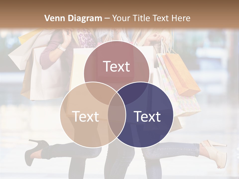 Shopaholic Expressing Gift PowerPoint Template