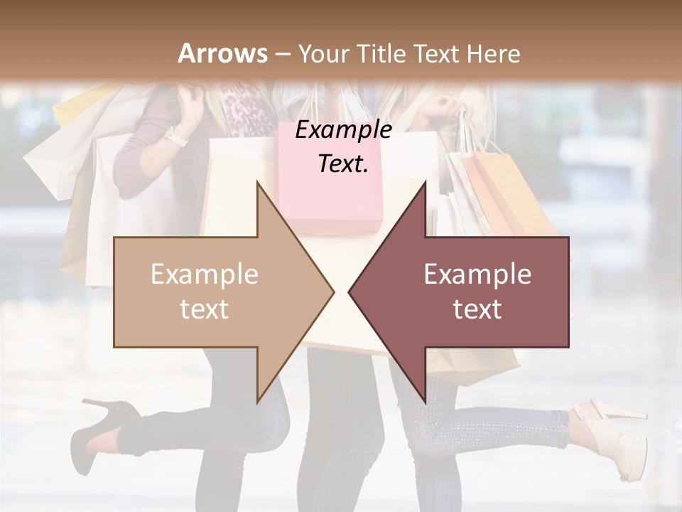 Shopaholic Expressing Gift PowerPoint Template