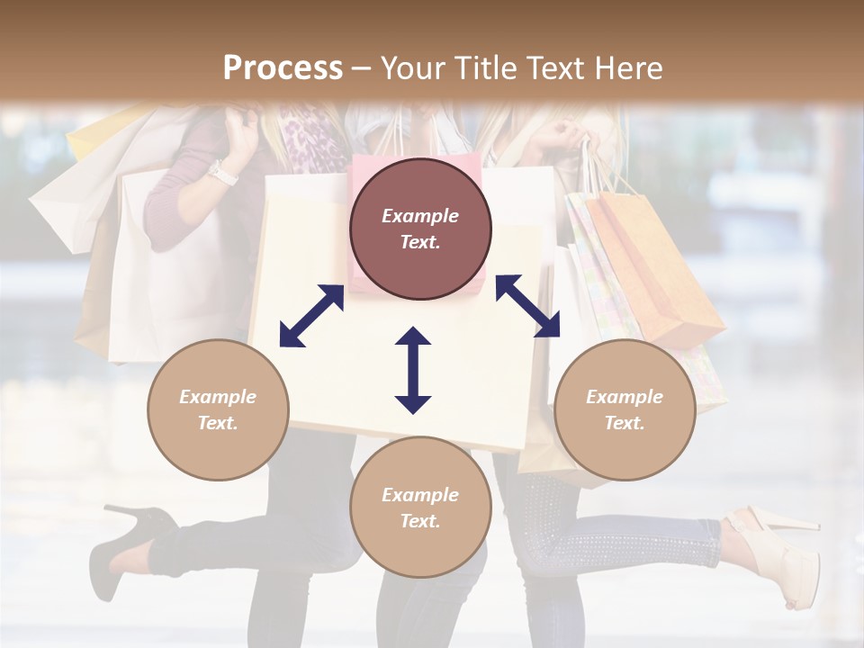 Shopaholic Expressing Gift PowerPoint Template