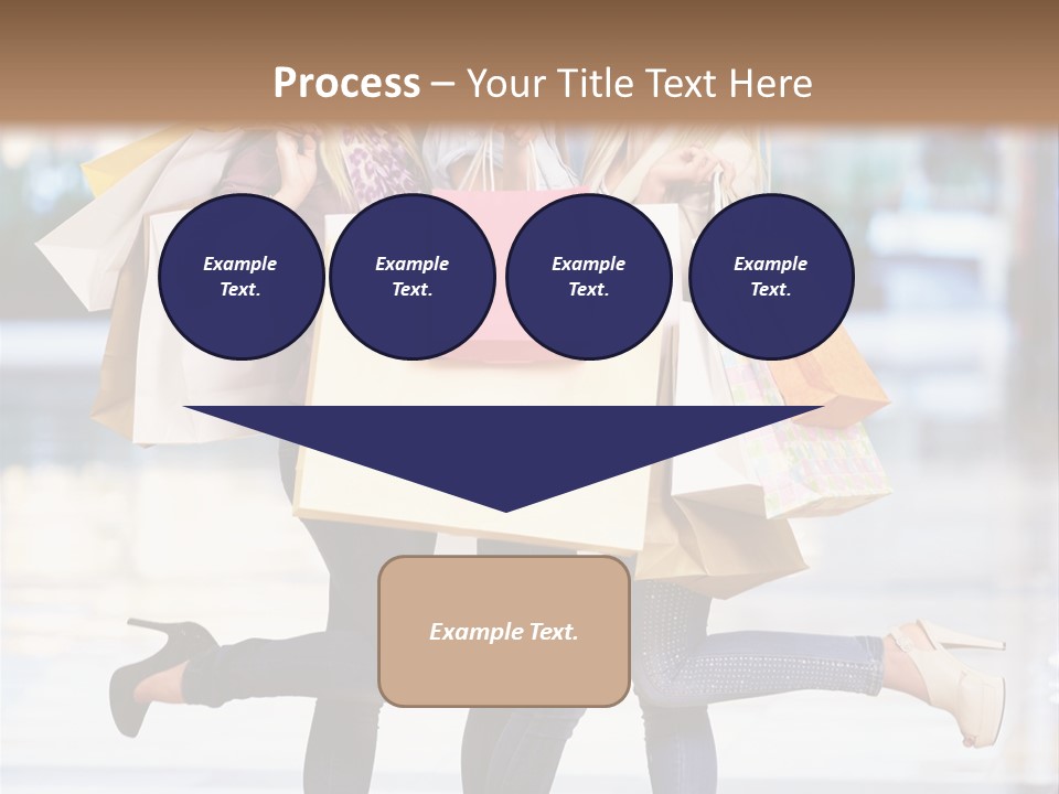 Shopaholic Expressing Gift PowerPoint Template