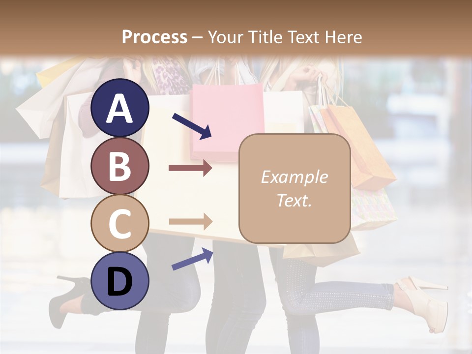 Shopaholic Expressing Gift PowerPoint Template