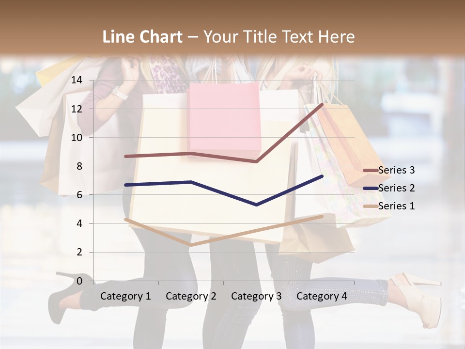 Shopaholic Expressing Gift PowerPoint Template