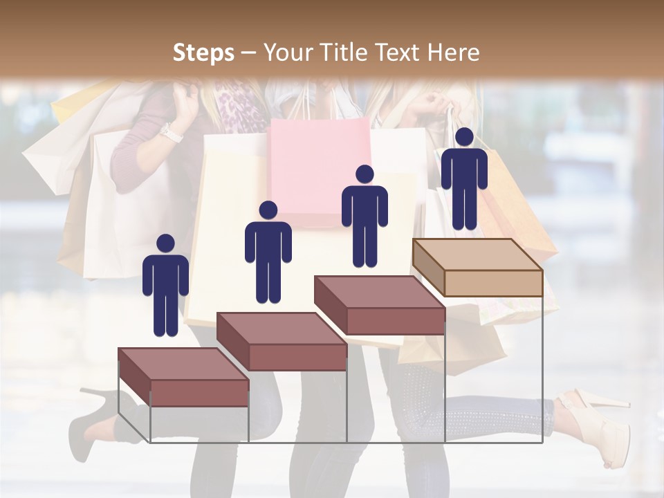 Shopaholic Expressing Gift PowerPoint Template