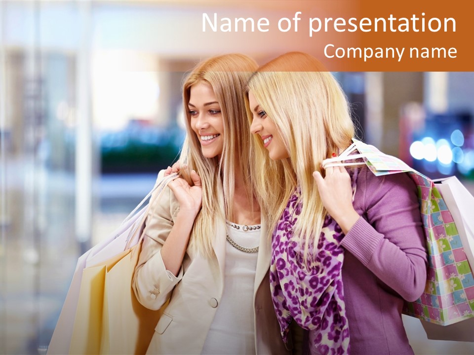 Young Blond Cute PowerPoint Template