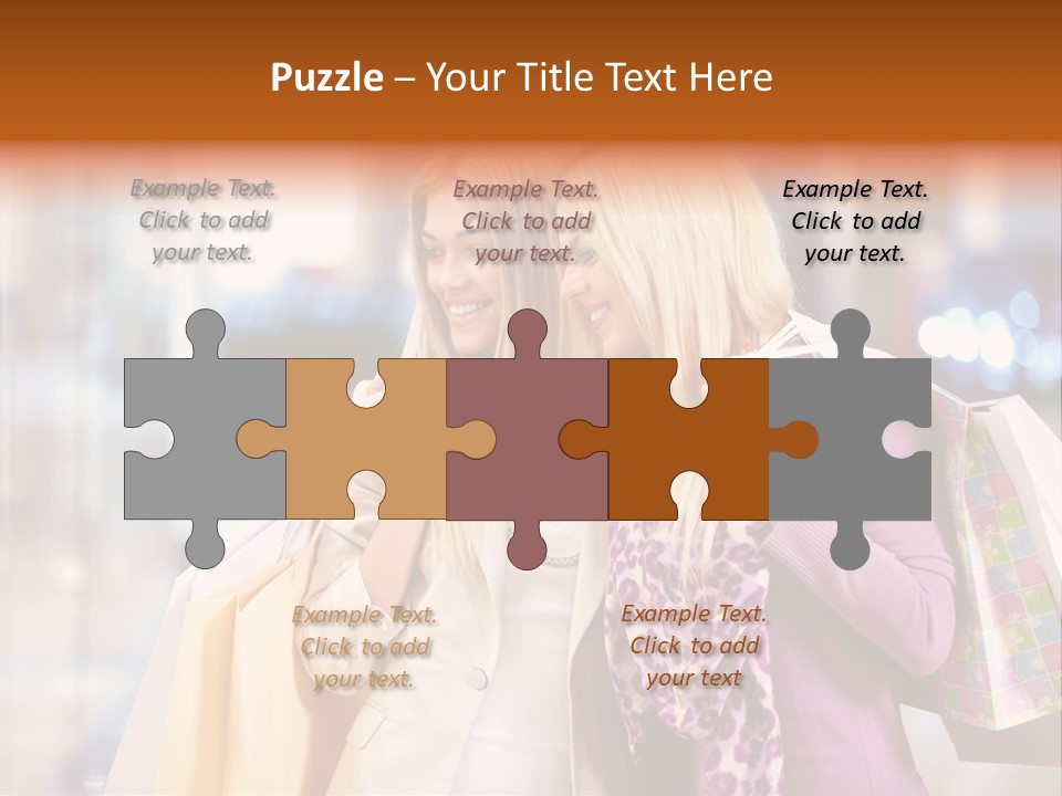 Young Blond Cute PowerPoint Template