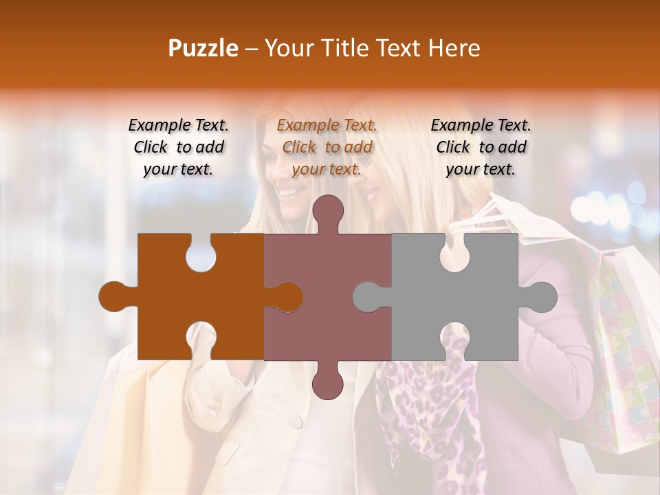 Young Blond Cute PowerPoint Template