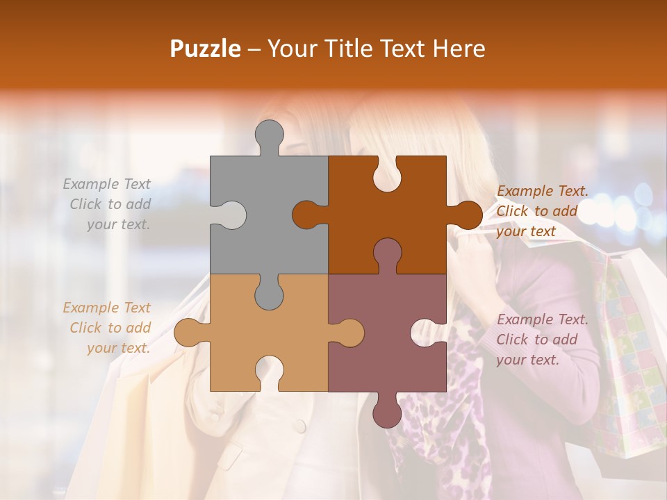 Young Blond Cute PowerPoint Template