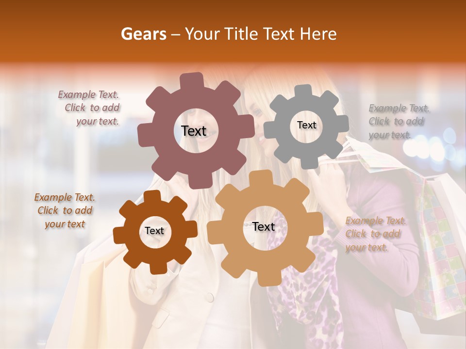 Young Blond Cute PowerPoint Template