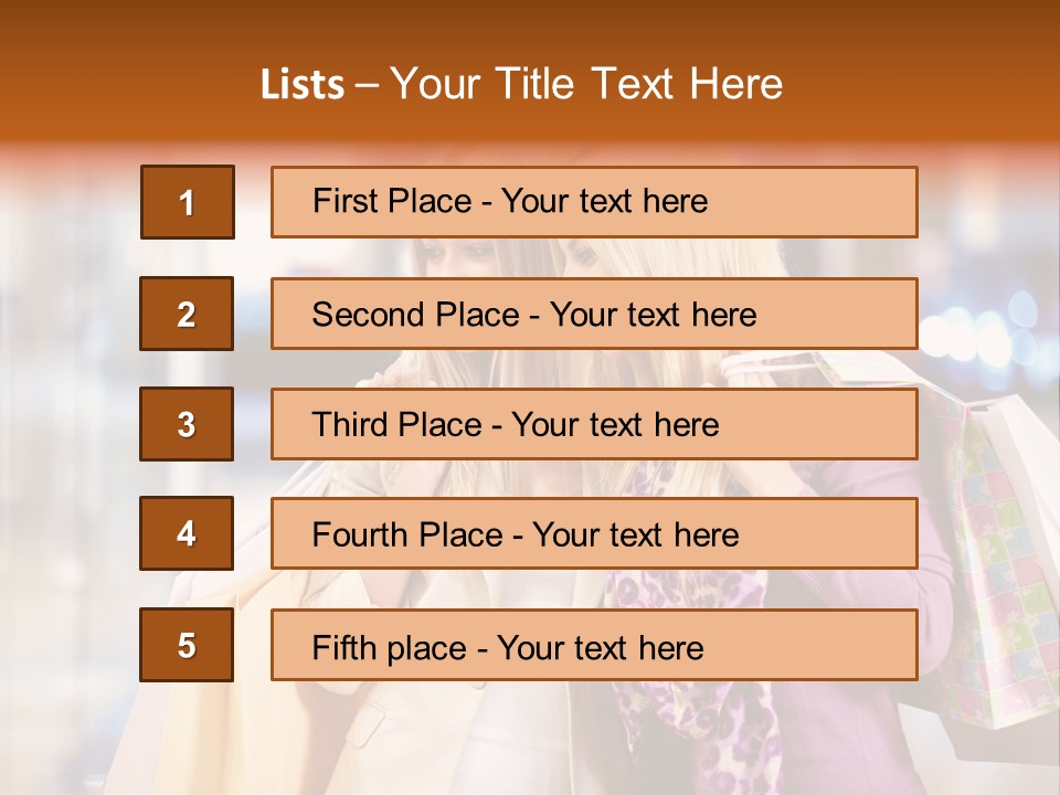 Young Blond Cute PowerPoint Template
