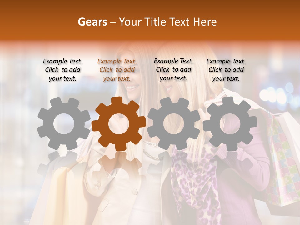 Young Blond Cute PowerPoint Template